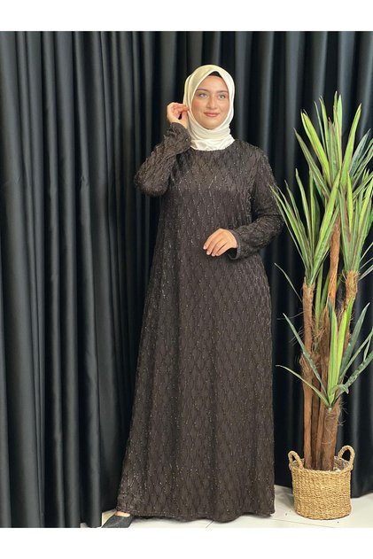 Straight Sequin Evening Dress