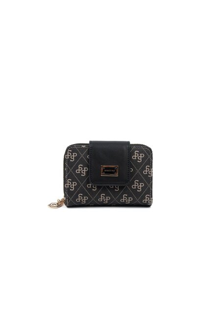 Smoked - Black Monogram Women's Wallet and Card Holder Sp935