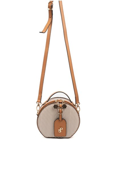 Beige - A.Taba Wicker Women's Crossbody Bag Sp1163