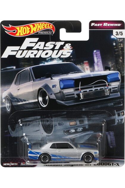HOT WHEELS Premium F&F - Fast Rewind - Nissan Skyline HT 2000GT-X
