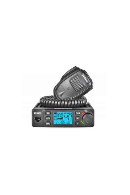 idealSTORE CB радиостанция Avanti DELTA 12-24V, честота 26, 965 27, 405MHz, многоцветен ASQ екран