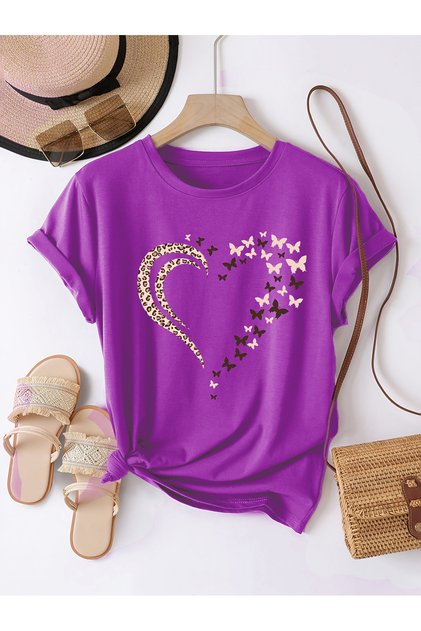Heart Leopard Butterfly Detailed