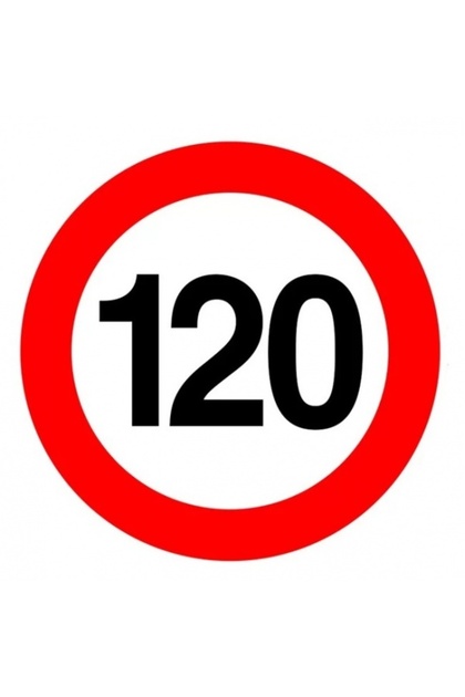 Abtibild IdealSTORE pentru limitare de viteza reflectorizant 120Km/h