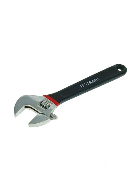Cheie reglabilă cu mâner izolat, 10 inch - 250 mm, deschidere 25 mm, Flores 10146, neagră