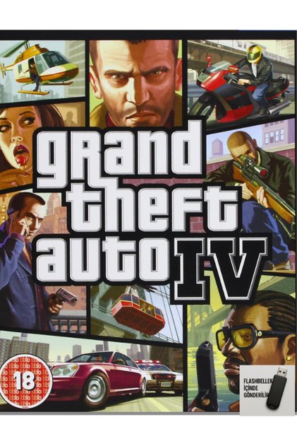 🎮 GTA 4 IV PC Oyunu | Kuruluma Hazır Flash Bellek | Windows Uyumlu | Açık Dünya Aksiyon Macera