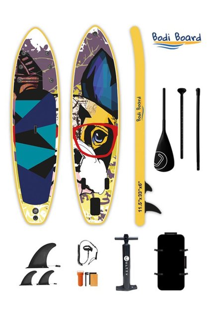 BODİ BOARD Street Paw Şişme Paddle Board Set350x84x15cm