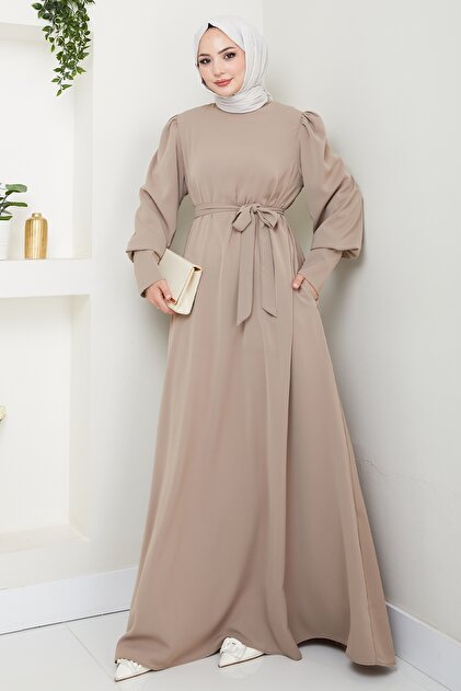 beige color party dress Asymmetrical Beige Maxi Dress