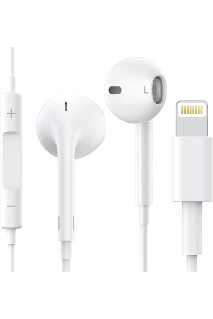 سماعة أذن سلكية لجهاز iPhone 14 - ذهبي بلس