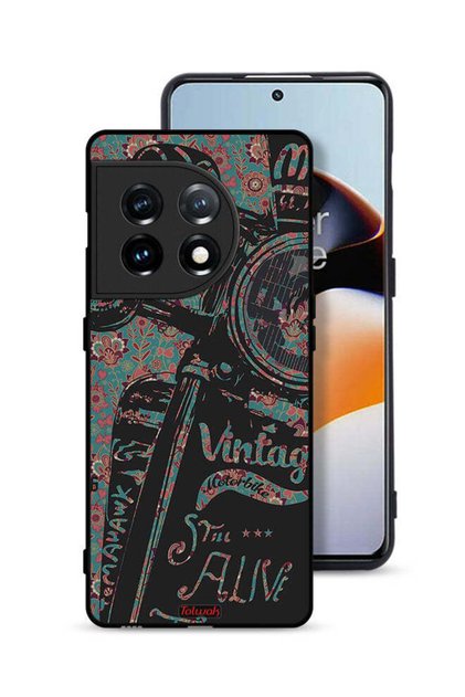 غطاء حماية لهاتف OnePlus 11 5G بتصميم دراجة نارية كلاسيكية