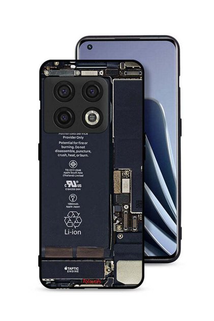 غطاء حماية لهاتف OnePlus 10 Pro 5G بنمط دائرة الهاتف