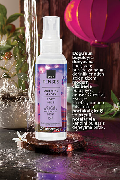 Avon Senses Oriental Escape Portakal Çiçeği ve Paçuli Kokulu Vücut