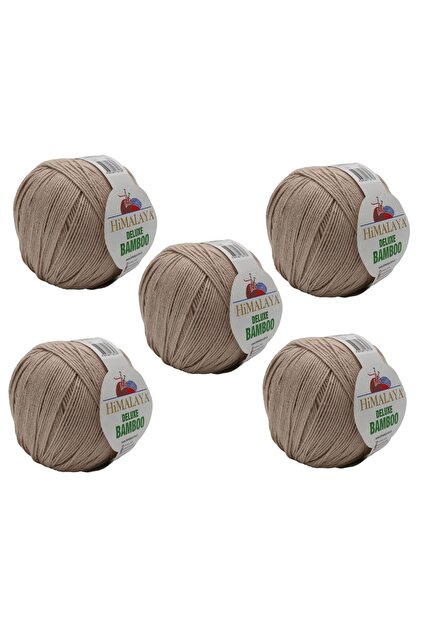 Deluxe Bamboo, 5 Yumak, 500g Gram, Cardigan Sweater Yarn 124-21
