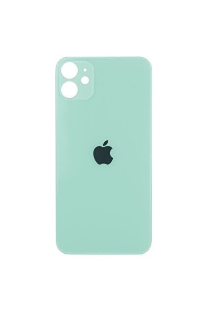 Apple İphone 11 Uyumlu Arka Cam Kapak Batarya Pil Kapağı Yeşil