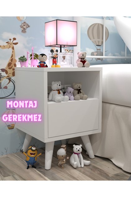 Danillo MDF Komodin,Montaj Gerekmez,Komodin,Kurulum Gerekmez