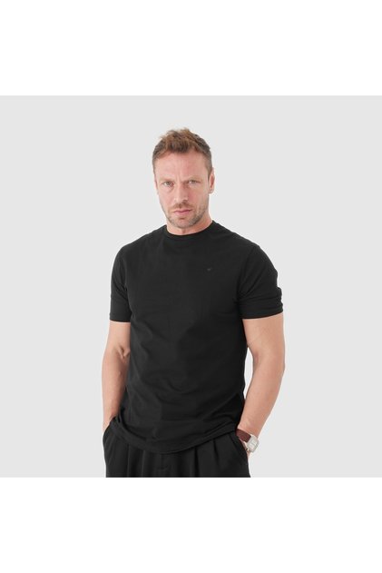 Erkek Beyaz Örme Tekstil Tekstil T-Shirt [TG830006]