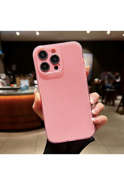 iPhone 16 Pro (6.3 Inch) Compatible Shiny Glitter Illuminated Colorful Silicone Case