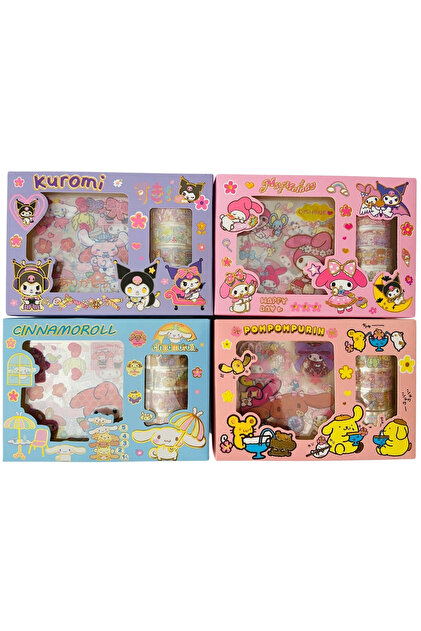 ÖZ OFİS Kuromi My Melody Cinnamoroll Sanrio 9 Sayfa Sticker 5 Adet
