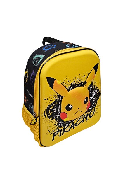 Ghiozdan 3D, 30x24x12 cm, multicolor, bretele ajustabile si captusite, Pokémon