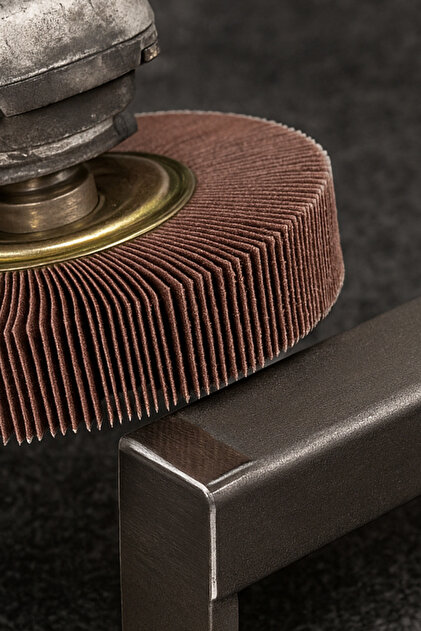 LEOX 165x50x45 Flanşlı Mop Zımpara – Metal, Ahşap, Paslanmaz