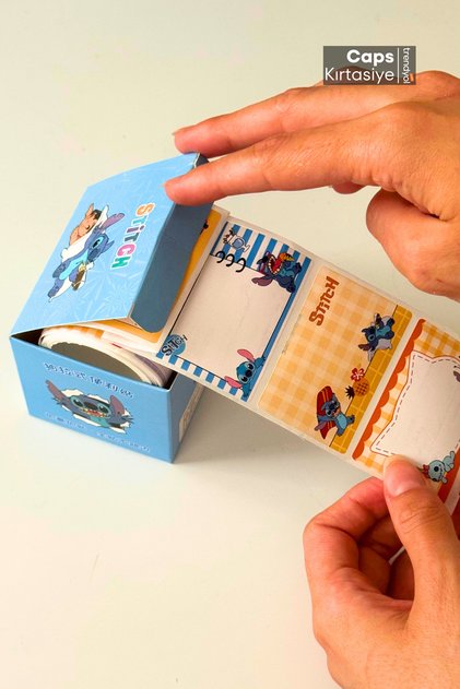 Stitch Temalı Şirin Sınıf Etiketi Seti – 56 Adet Kendinden Yapışkanlı Okul Etiketi - Stiç