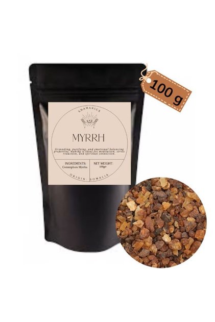 Smirna naturala, rasina pura Commiphora Myrrha, 100g, aroma sacra, relaxare si purificare