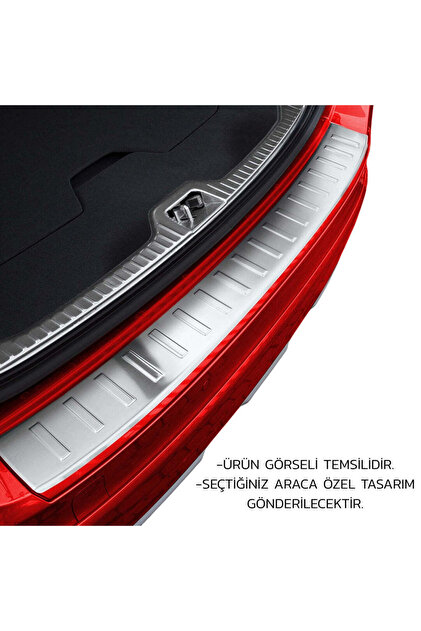 TURBOAKSESUAR Skoda Kodiaq Arka Tampon Eşiği - Krom | 2016-2024