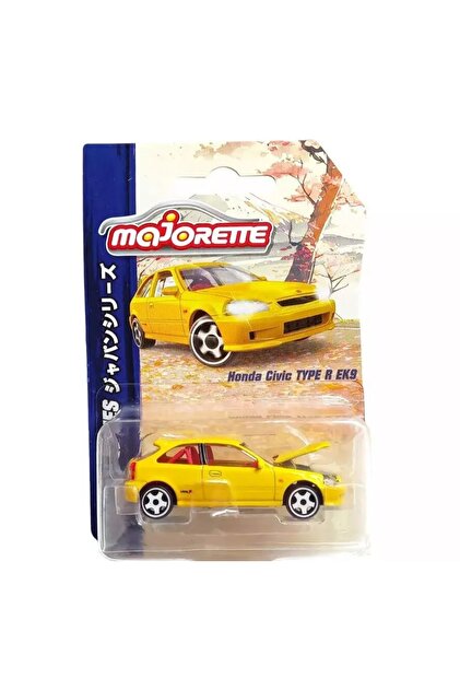 HOT WHEELS Majorette Honda Civic Type R EK9 Sarı 1:64 Diecast
