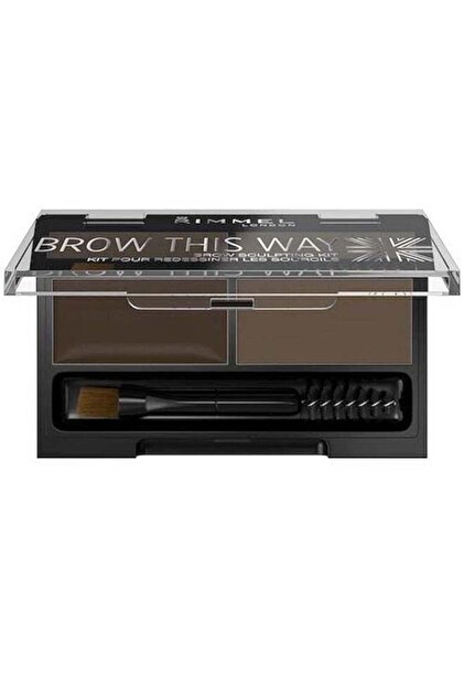 RIMMEL LONDON Brow This Way Sculpting Kit 002 Medium Brown