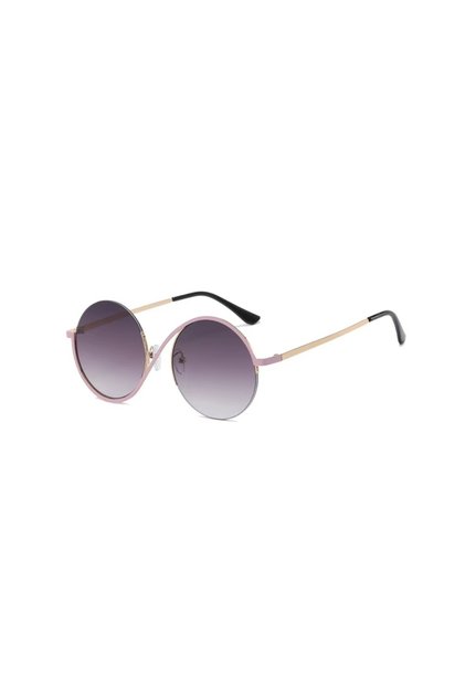 Ochelari de soare rotunzi, stil boho-chic, protecție UV400, roz