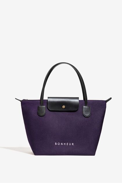 N°7 Kanvas Çanta- Plum Purple
