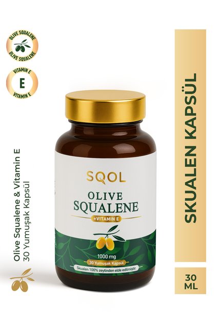 Yaşlanma Karşıtı Ve Antioksidan Destek Skualen 30 Yumuşak Kapsül 1000 Mg