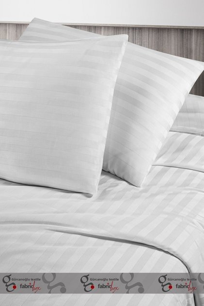 White Series Luxury Double Satin Duvet Cover Set