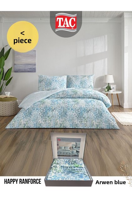 طقم غطاء لحاف مزدوج ARWEN BLUE Ranforce مقاس 200x220 سم