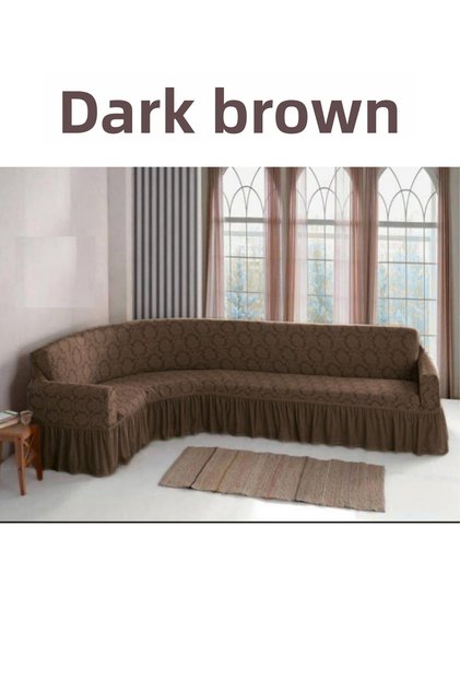 Jacquard L Corner Seat Cover. Elastic, Flexible, Washable Seat, Sofa, Sofa Bed Cover