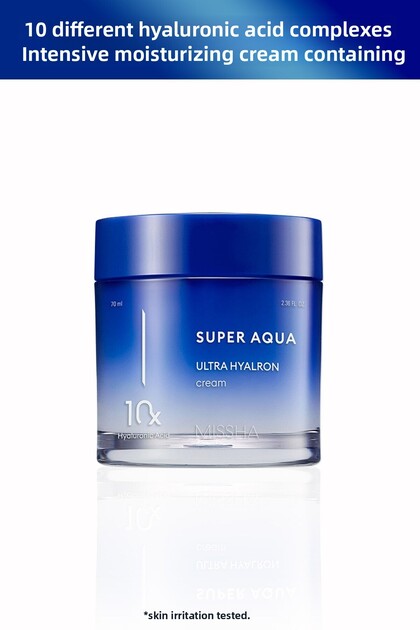 Intensive Moisturizing Lightweight Cream with 10 Different Hyaluronic Acid Super Aqua Ultra Hyalron Cream