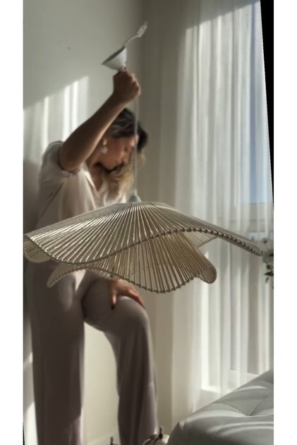 Rustik Tarz Bohem avize Makrome avize Salon avize Yatak Odası Avize Rattan Avize