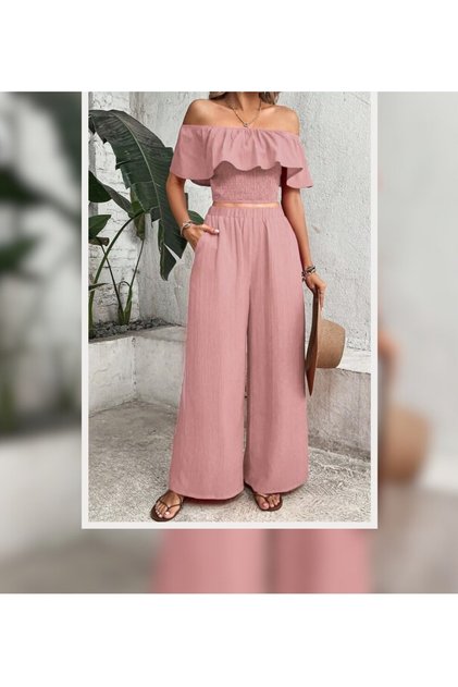 بدلة مادونا كروب بانتالون مزدوجة للسيدات