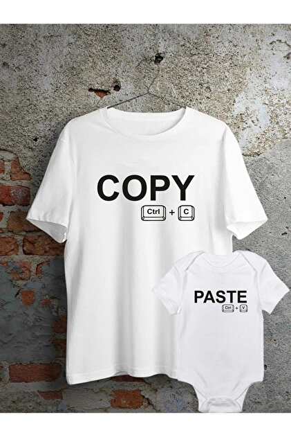 Baxia Baba Oğul Kız Zıbın Tshirt kombin (TEK ÜRÜN FİYATIDIR
