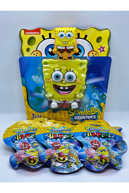 Relkon Flipperz Sünger Bob 6'lı Sürpriz Paket Hacıyatmaz Figür
