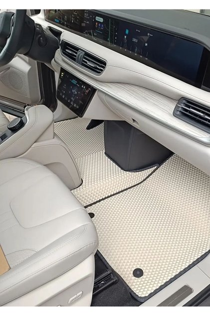 Togg T10x Yeni Nesil Premium Vip Akıllı Eva Oto Paspas Beyaz & Gri 1. Sınıf A Kalite