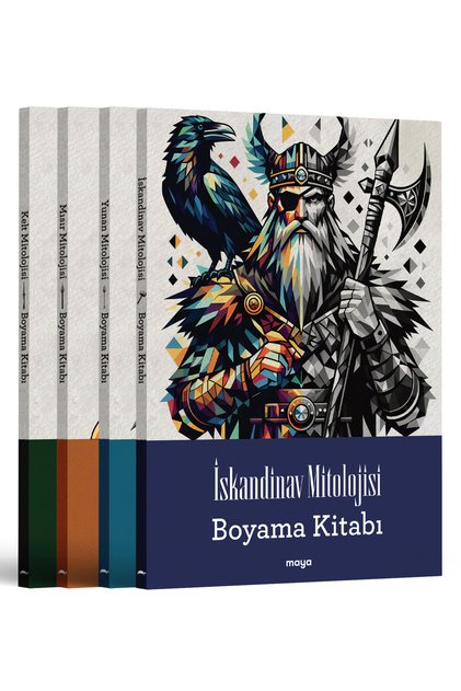 Maya Mitoloji Boyama Seti - 4 Kitap