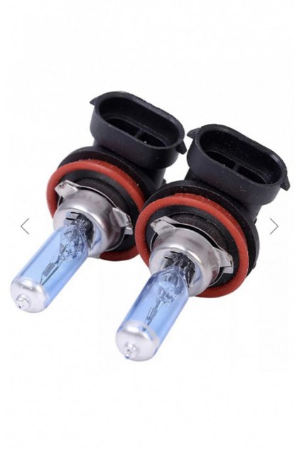 Becuri halogen 100W, H11, +130%, Super Alb, Set lumină albă 12V