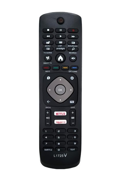 L1725V Replacement Remote Control for Philips Smart LED Tv
