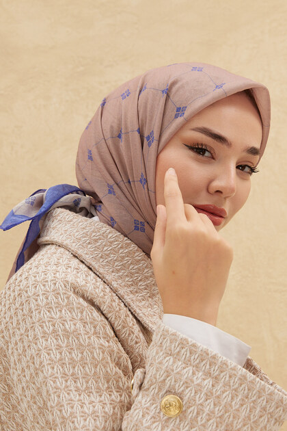 Olinda Scarf - 48001 - 03 - Morcivert, Mink