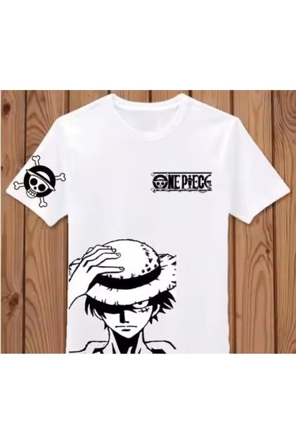 Anime Patterned Unisex Men's T-Shirt Summer Luffy Zoro Asura