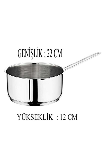 ゆうK Oms Çelik Kaçerola 22 CM Sütlük/Sosluk Cam Kapaklı - Fiyatı, Yorumları