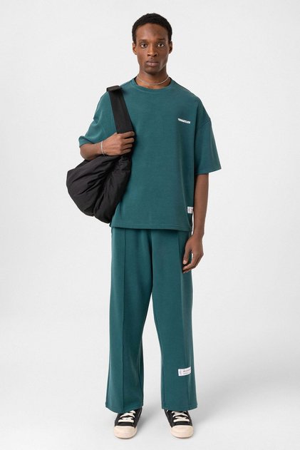 Label Detailed Oversize Modal Fabric Tracksuit Suit Nefti
