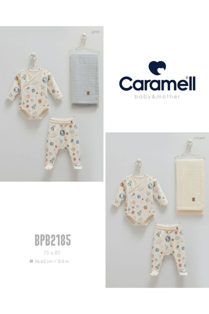 My Baby Kumsal Coton Body & Pantolon & Muslin Battaniye 3 lü Basic Set 2185