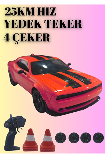 Boratila Toys 25KM Hız Yapan 2.4Ghz Dodge Challenger Görünümlü