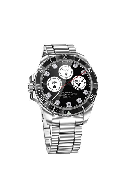 ZCWATCH V0525 316L Paslanmaz Çelik, Döner Bezel, Bt Call, Spor